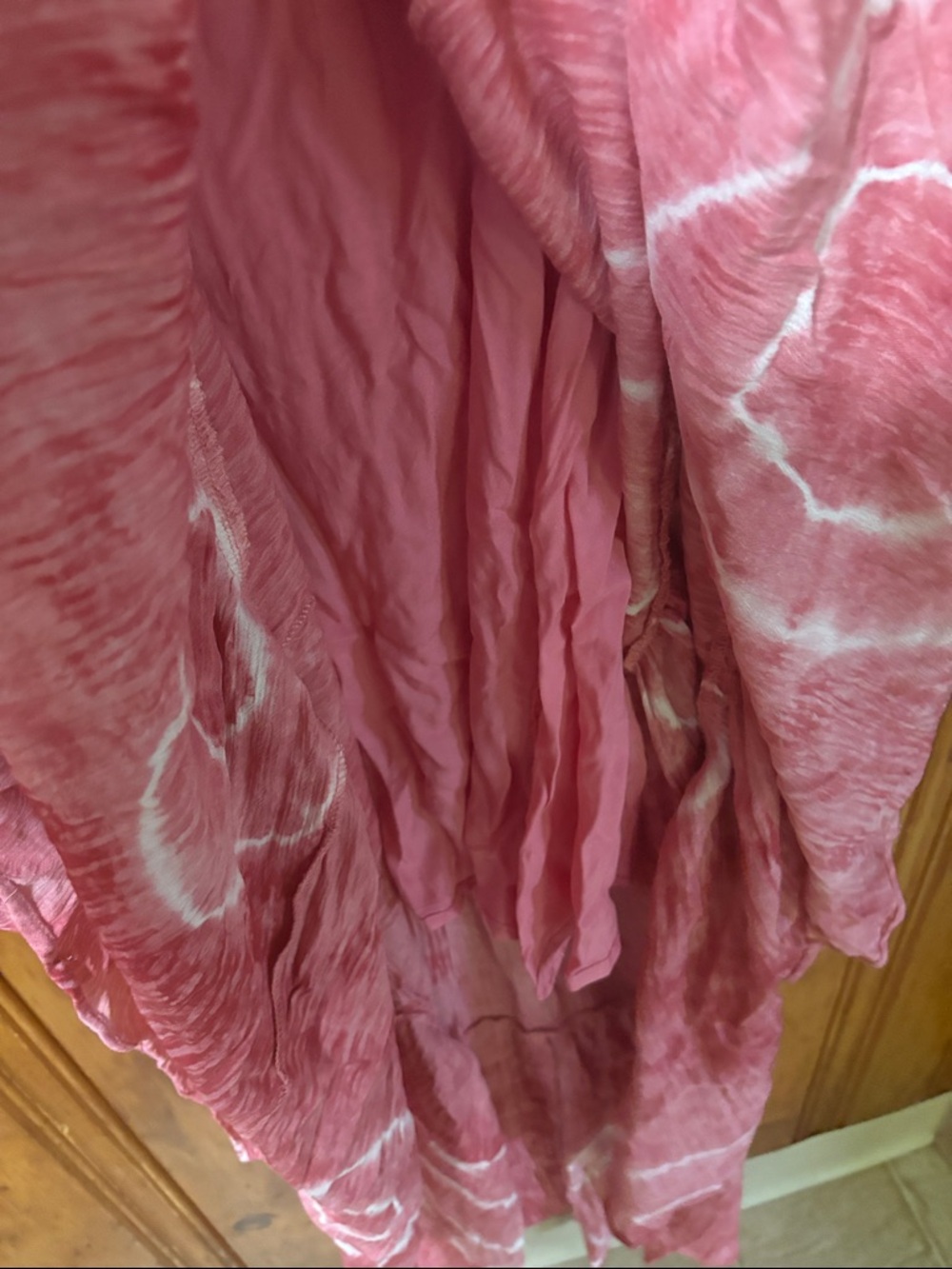 NEW! Skylar Rose Pink Tie Dye Boho High Low Dress - Size Large - Picture 5 of 8
